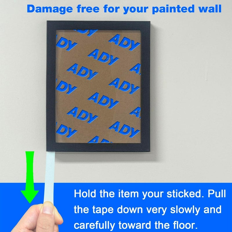 ADY Double Sided Tape for Walls Removable Heavy Duty 1in x 20ft, Mounting Tape No Nail Drilling,Picture Hanging Adhesive Strips Damage Free for Rent Room, Poster Stick Tape - Image 3